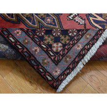 Load image into Gallery viewer, 3&#39;5&quot;x5&#39; Cardinals Red, New Persian Mazlagan with Zig Zag Open Field Geometric Design, Pure Wool, Hand Knotted, Oriental Rug FWR524592
