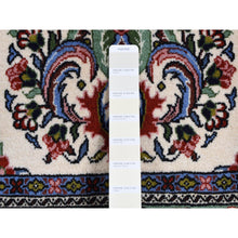 Load image into Gallery viewer, 4&#39;4&quot;x6&#39;8&quot; Ivory, New Persian Sarouk, Higher KPSI, Pure Wool, Hand Knotted, Thick and Plush, Oriental Rug FWR524622