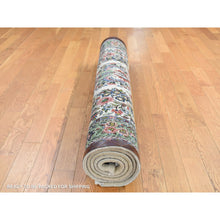 Load image into Gallery viewer, 4&#39;4&quot;x6&#39;8&quot; Ivory, New Persian Sarouk, Higher KPSI, Pure Wool, Hand Knotted, Thick and Plush, Oriental Rug FWR524622