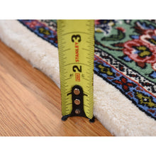 Load image into Gallery viewer, 4&#39;4&quot;x6&#39;8&quot; Ivory, New Persian Sarouk, Higher KPSI, Pure Wool, Hand Knotted, Thick and Plush, Oriental Rug FWR524622