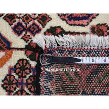 Load image into Gallery viewer, 3&#39;4&quot;x4&#39;9&quot; Imperial Red, Vintage Persian Hamadan, Pure Wool, Hand Knotted, Oriental Rug FWR524646