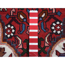 Load image into Gallery viewer, 3&#39;7&quot;x5&#39;3&quot; Fire Brick Red, New Bohemian Persian Hamadan, Flower Center Medallion Design, Pure Wool, Hand Knotted, Oriental Rug FWR524664