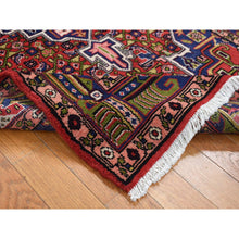 Load image into Gallery viewer, 3&#39;4&quot;x6&#39;2&quot; Imperial Red, New Bohemian Persian, Geometrical Flower Center Medallion, Dense Weave, Pure Wool, Hand Knotted, Oriental Rug FWR524676