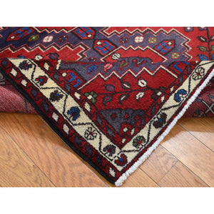 3'5"x5' Cardinals Red, New Bohemian Persian Malayer, Pure Wool, Tribal Design, Hand Knotted, Oriental Rug FWR524682