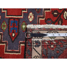 Load image into Gallery viewer, 3&#39;5&quot;x5&#39; Cardinals Red, New Bohemian Persian Malayer, Pure Wool, Tribal Design, Hand Knotted, Oriental Rug FWR524682
