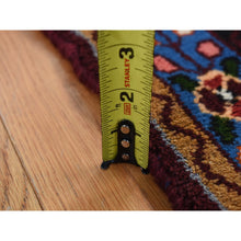 Load image into Gallery viewer, 3&#39;4&quot;x4&#39;10&quot; Cardinals Red, New Bohemian Persian Hamadan Flower Bouquet Design, Pure Wool, Hand Knotted, Oriental Rug FWR524706