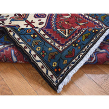 Load image into Gallery viewer, 3&#39;4&quot;x6&#39;8&quot; Maroon Red, Pure Wool, Hand Knotted, New Persian Mosel, Runner Oriental Rug FWR524802