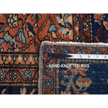Load image into Gallery viewer, 8&#39;4&quot;x11&#39;6&quot; Old Moss Green, Rare Antique Persian Sarouk Fereghan with Medallion Design, Dense Weave, Hand Knotted, Pure Wool, Even Wear and Soft, Cleaned with Sides and Ends Professionally Secured, Oriental Rug FWR524880