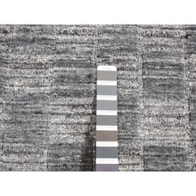 Load image into Gallery viewer, 2&#39;x2&#39; Cloud Gray, Modern Checkers Design, Hand Loomed, 100% Wool, Sample Fragment, Square Oriental Rug FWR524886