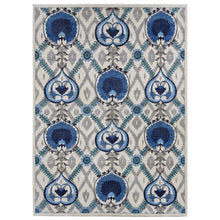 Load image into Gallery viewer, 10&#39;x13&#39;9&quot; Ivory, On Clearance, Hand Knotted, Arts and Crafts Design, Repetitive Heart Shape and Large Leaves, Pure Wool, Oriental Rug FWR525066