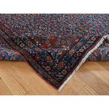Load image into Gallery viewer, 8&#39;x10&#39;3&quot; Royal Blue, Antique Persian Tabriz, Fish Mahi All Over Herat Design, Hand Knotted, Pure Wool, Good Condition, Cleaned, Sides and Ends Professionally Secured, Oriental Rug FWR525198