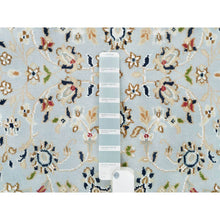 Load image into Gallery viewer, 2&#39;9&quot;x8&#39;4&quot; Beau Blue, 250 KPSI, Extra Soft Wool, Hand Knotted, Nain with Center Medallion Flower Design, Runner Oriental Rug FWR540180