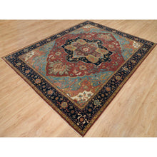 Load image into Gallery viewer, 8&#39;x10&#39;2&quot; Copper Red, Densely Woven Natural Dyes, Organic Wool Hand Knotted, Antiqued Fine Heriz Re-Creation, Oriental Rug FWR540624