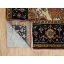 Load image into Gallery viewer, 8&#39;x10&#39;2&quot; Copper Red, Densely Woven Natural Dyes, Organic Wool Hand Knotted, Antiqued Fine Heriz Re-Creation, Oriental Rug FWR540624