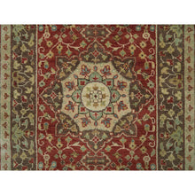 Load image into Gallery viewer, 2&#39;8&quot;x16&#39; Turkey Red, Plush Pile, Antiqued Tabriz Haji Jalili Design, Hand Knotted, 100% Wool, Natural Dyes, Dense Weave, XL Runner Oriental Rug FWR540672